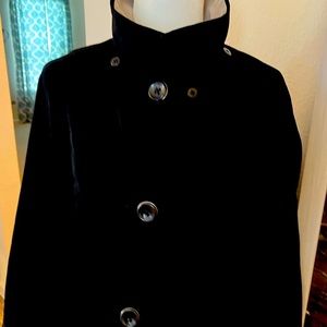NAUTICA Full Length Black Rain Coat
